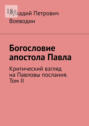 Богословие апостола Павла. Критический взгляд на Павловы послания. Том II